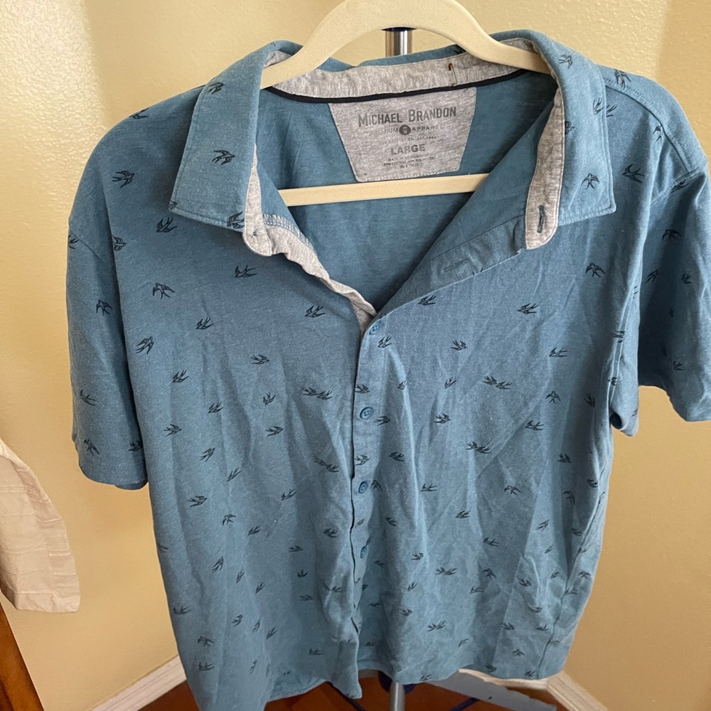 Micheal Brandon button down casual shirt